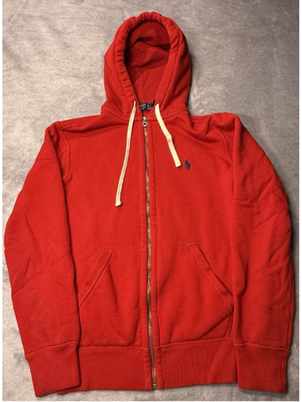 Polo Ralph Lauren Classic Fit Fleece Full-Zip Hoodie Red 170/92a Size Small